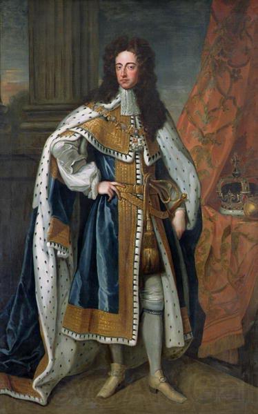 Sir Godfrey Kneller Portrait of King William III of England (1650-1702) in State Robes France oil painting art